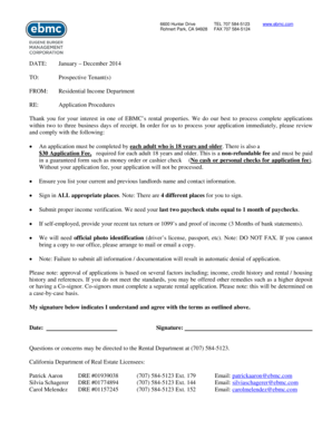 California Rental Application Form