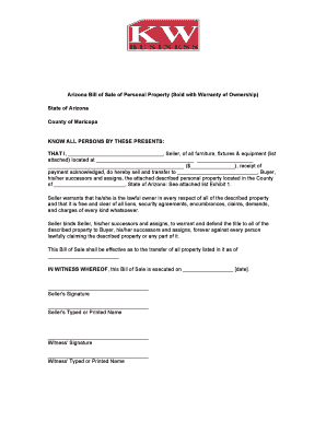KW Bill of Sale.doc