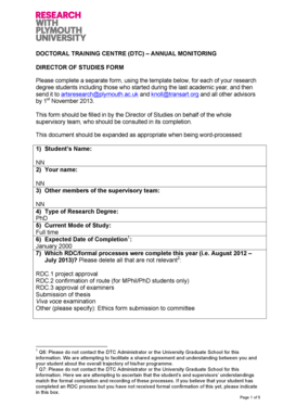 PU_DoS_Annual_Monitoring_Form_Example - transart