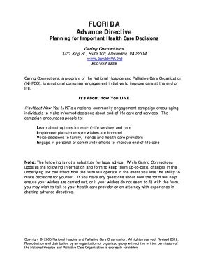 Florida Advance Directive