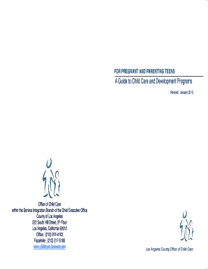 Guide to Child Care for Pregnant and Parenting Teens