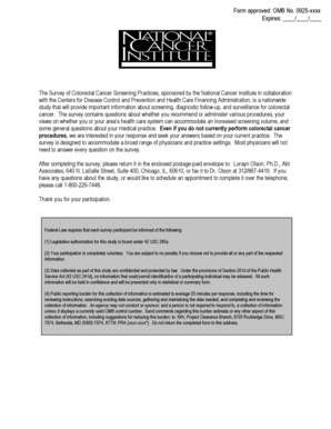 Survey of Colorectal Cancer Screening Practices