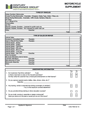 Motorcycle Business Insurance Application