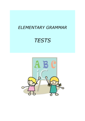 Elementary Grammar Test