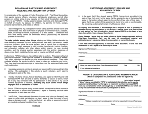 PolarWave Snowtubing Participant Agreement