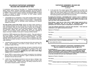 PolarWave Snowtubing Participant Agreement