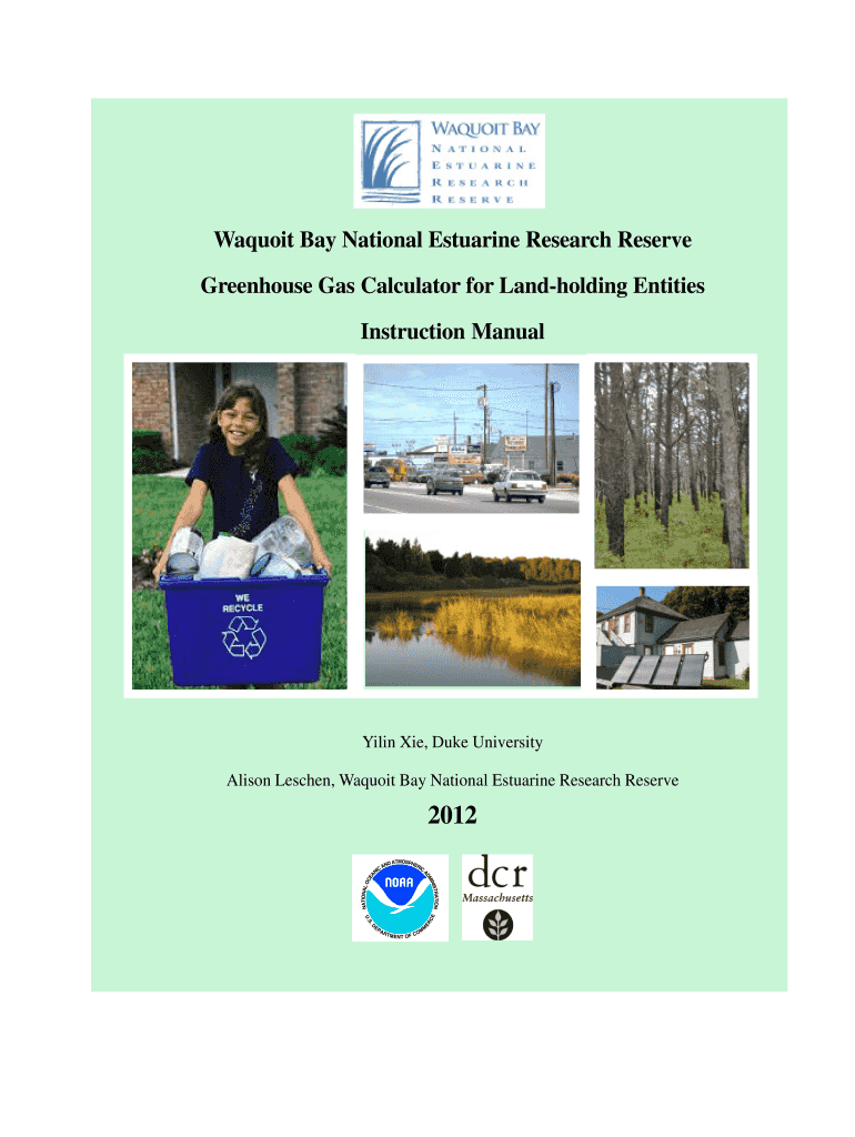 Fillable Online Greenhouse Gas Calculator for Landholding Entities Fax Email Print pdfFiller