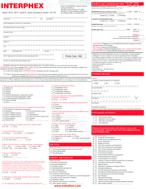 INTERPHEX Conference Registration Form