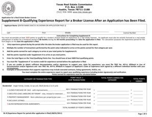 Texas Real Estate Broker License Experience Report