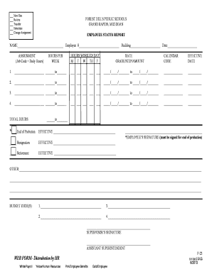 Employee Status Report