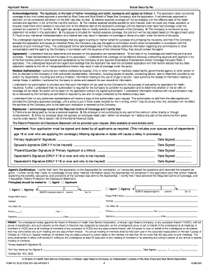 BlueEdgeSM Individual HSA Application Form