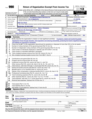 Form 990 Return of Organization Exempt From Income Tax