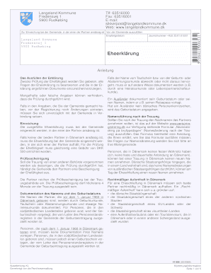 Eheerklärung