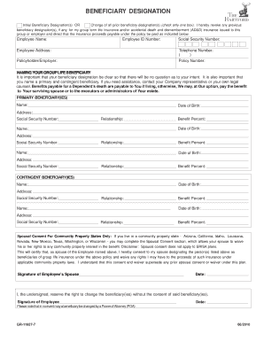 Beneficiary Designation Form