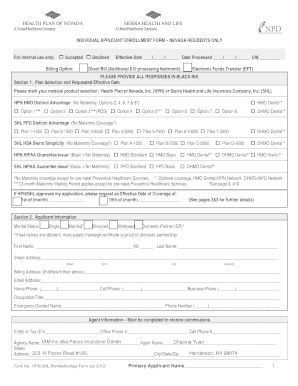 Individual Applicant Enrollment Form