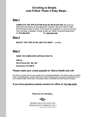 Individual PPO Enrollment Application Form
