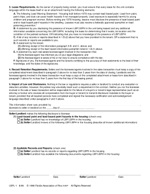Florida Lead-Based Paint Disclosure Notice