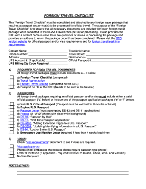 foreign travel checklist gov.uk