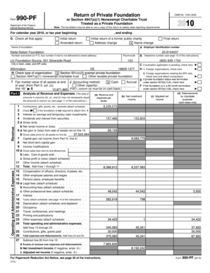 Form 990-PF 2010