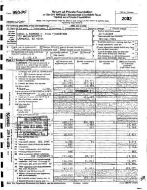 Form 990-PF Private Foundation Return
