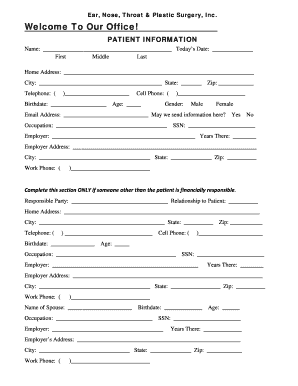 New Patient Appointment Form