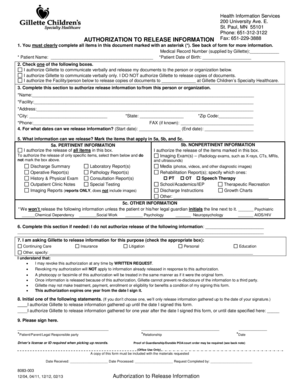 Authorization to Release Information