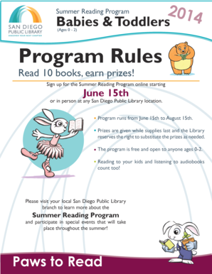 Summer Reading Program for Babies & Toddlers