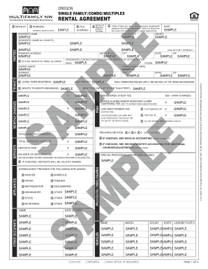 Oregon Rental Agreement