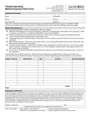Medical Expense Claim Form