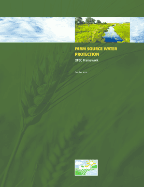 Assignment word template - Farm source water protection - Ontario Federation of Agriculture