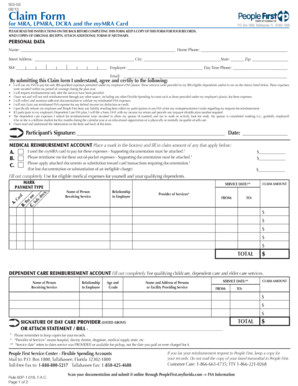 Florida Flexible Spending Account Claim Form