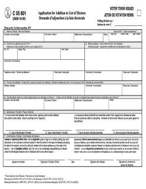 New Brunswick Voter Registration Form