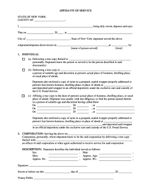 Affidavit of Service