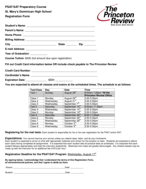 Resignation letter from club secretary position - Dominican PSATSAT 1010 Registration Form.doc - stmarysdominican