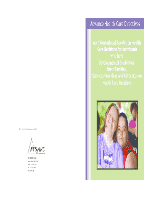 Advance Health Care Directives for Developmental Disabilities