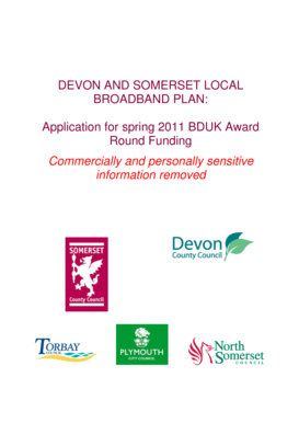 Devon and Somerset Broadband Plan Application