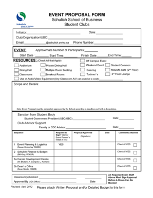 Event Proposal Form 12.04.11.pptx - Schulich School of Business