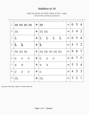 Math Addition Worksheets