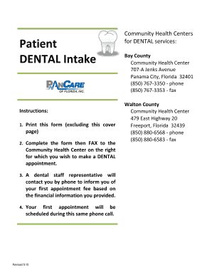 Dental Intake Form