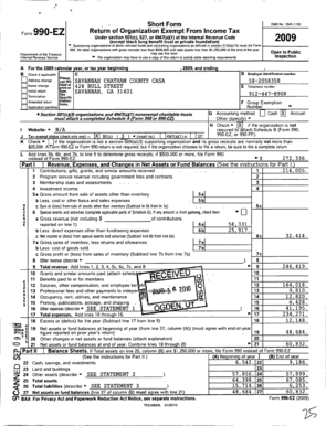 Form 990-EZ 2009