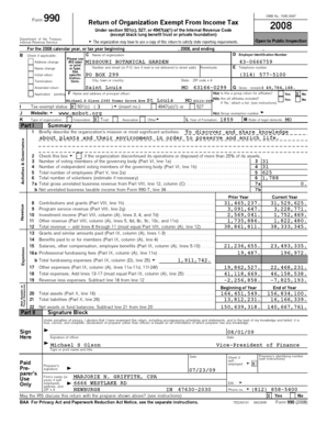 Form 990 Return of Organization Exempt From Income Tax