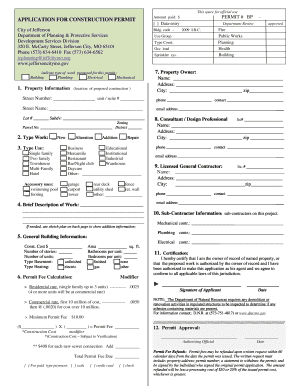 Construction Permit Application