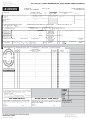 Delta Dental California Claim Form