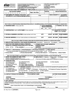 California Employer Registration Form
