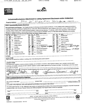 Inclusions Exclusions Disclosure