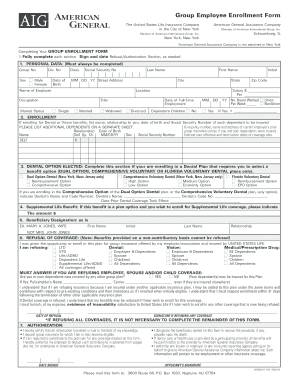 Group Employee Enrollment Form