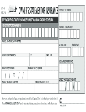West Virginia Insurance License Statement