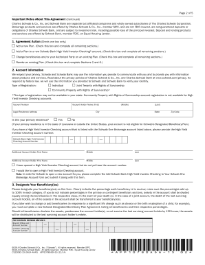 fillable online designated beneficiary plan agreement charles schwab designated beneficiary plan tod