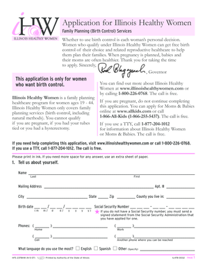 Illinois Healthy Women Application