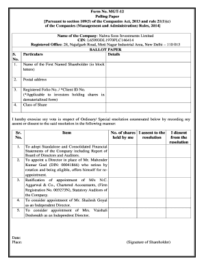 MGT-12 Polling Paper